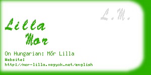 lilla mor business card